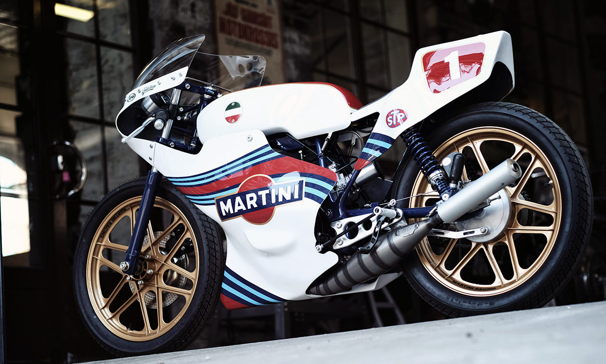 Renard Speedshop Martini racing motorcycle