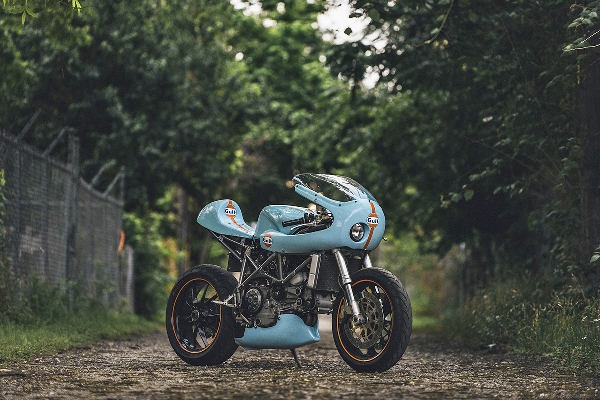 Ducati motorcycle cafe racer