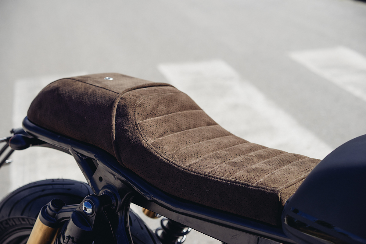 cafe racer seat removable cowl.