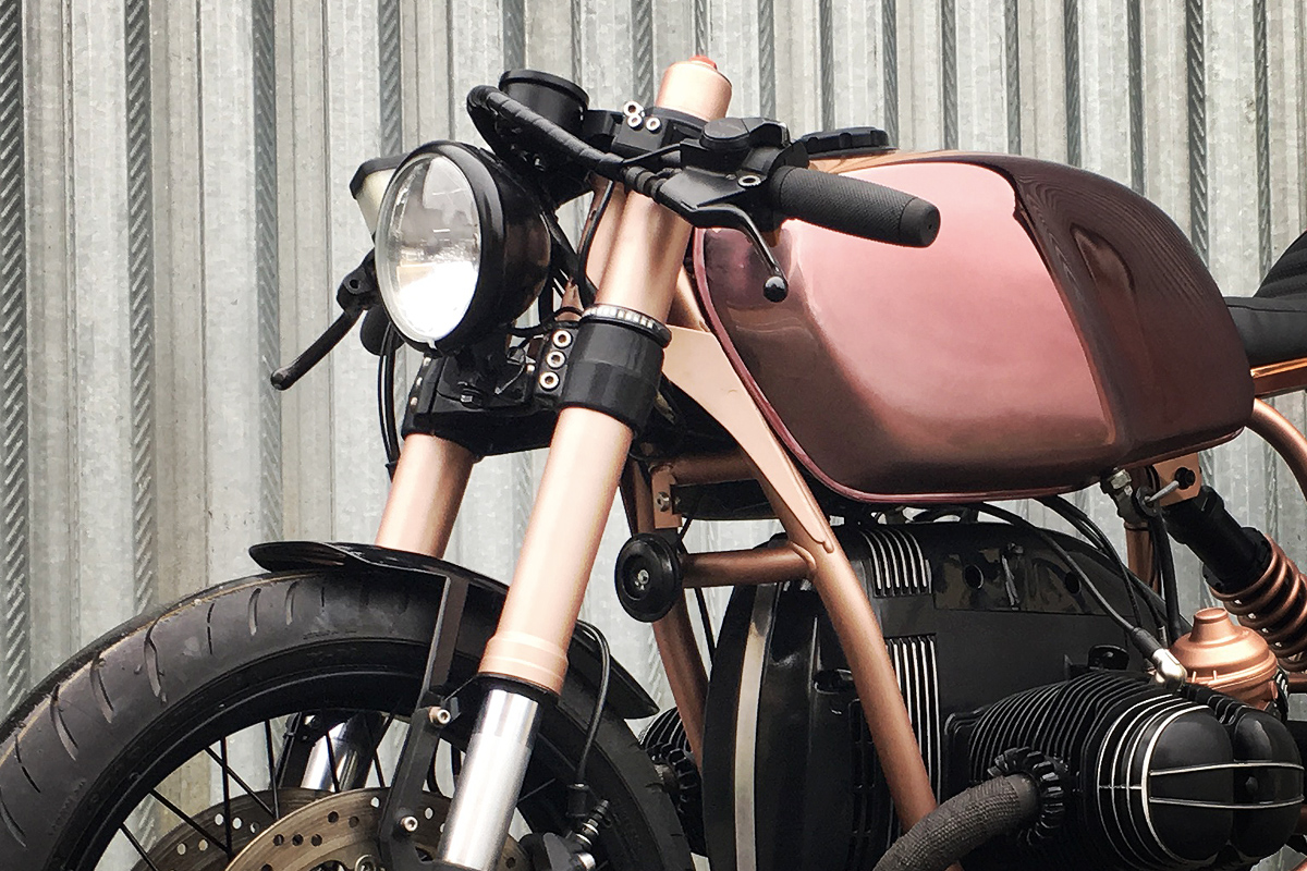 BMW R100R copper cafe racer