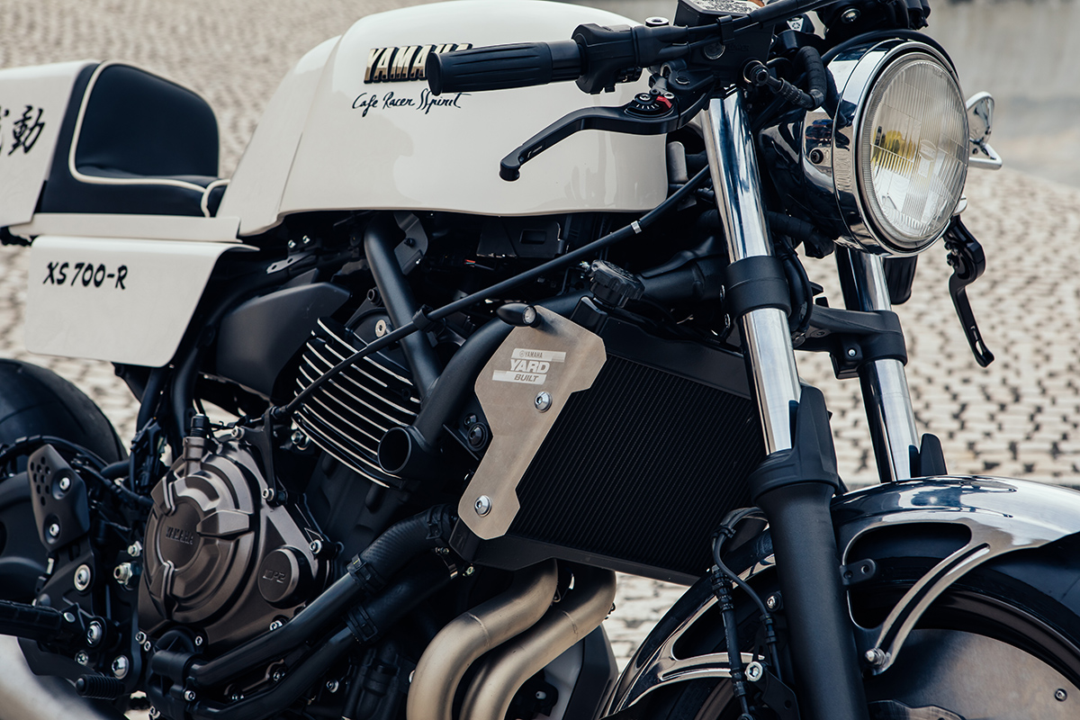 Yamaha XRS700 cafe racer yardbuilt