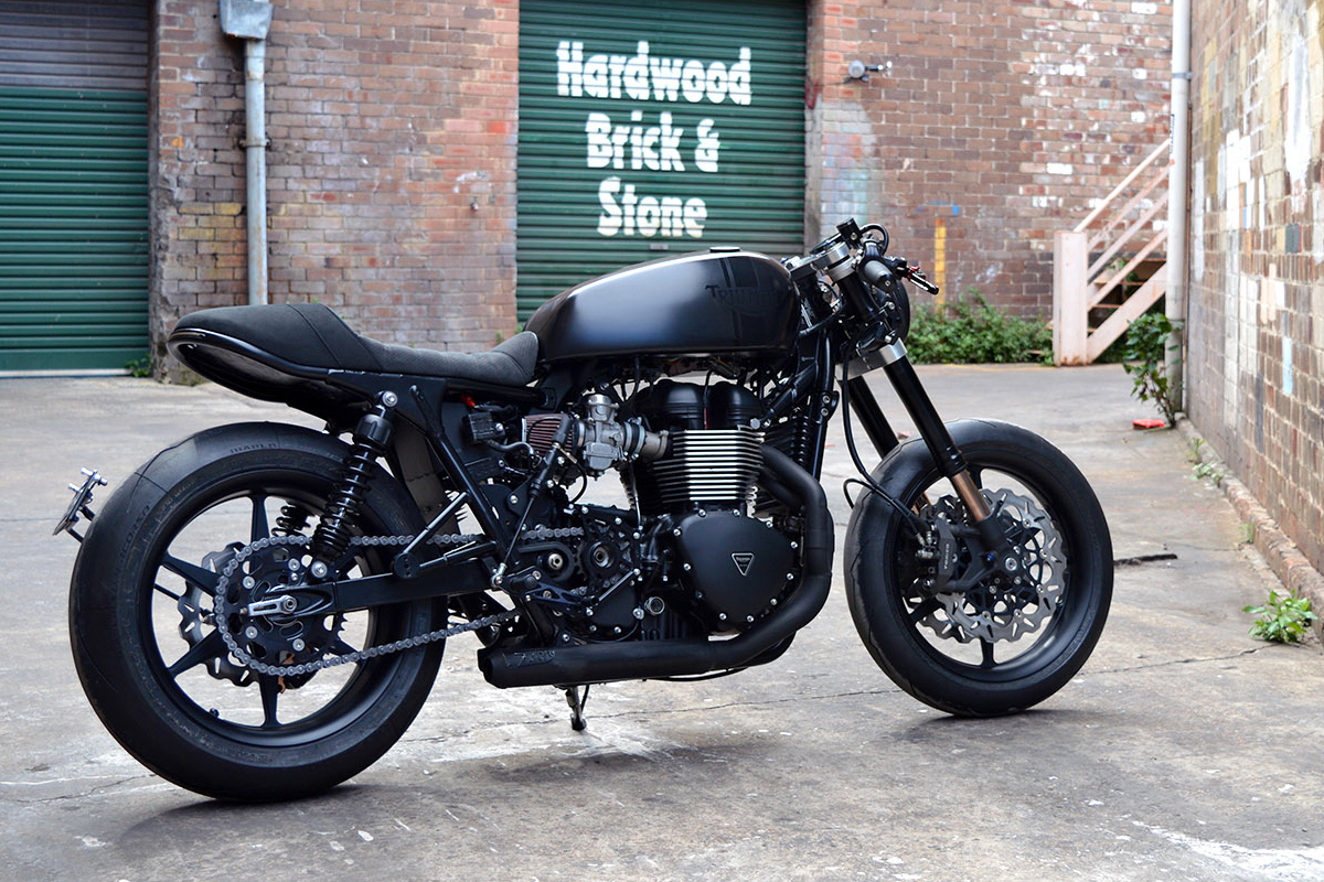 Gasoline custom Triumph Bonneville