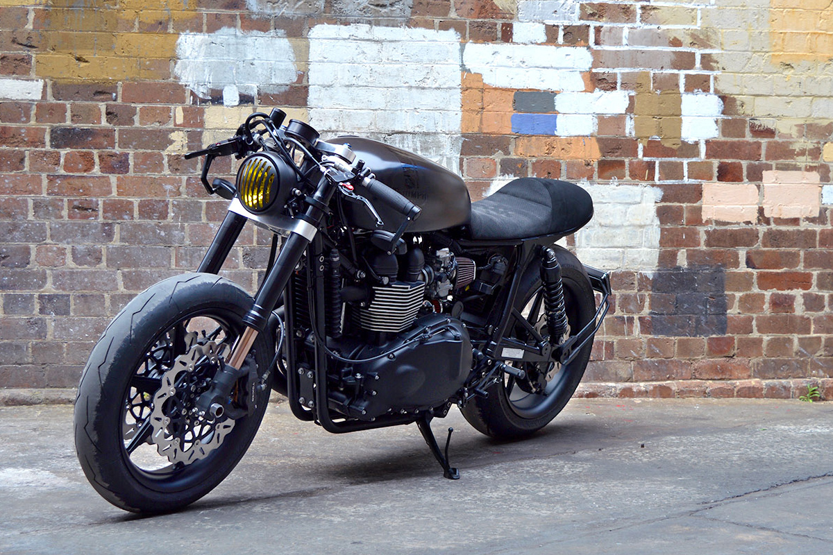 Gasoline custom Triumph Bonneville