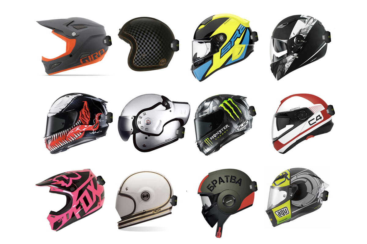 Headwave motorcycle helmet speaker
