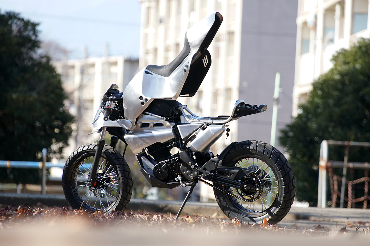 Honda TLR200 custom motorcycle