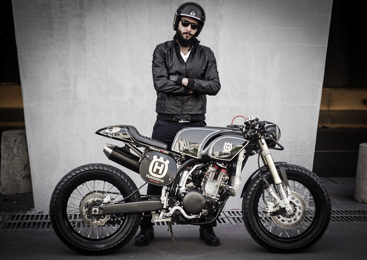 Husqvarna custom cafe racer