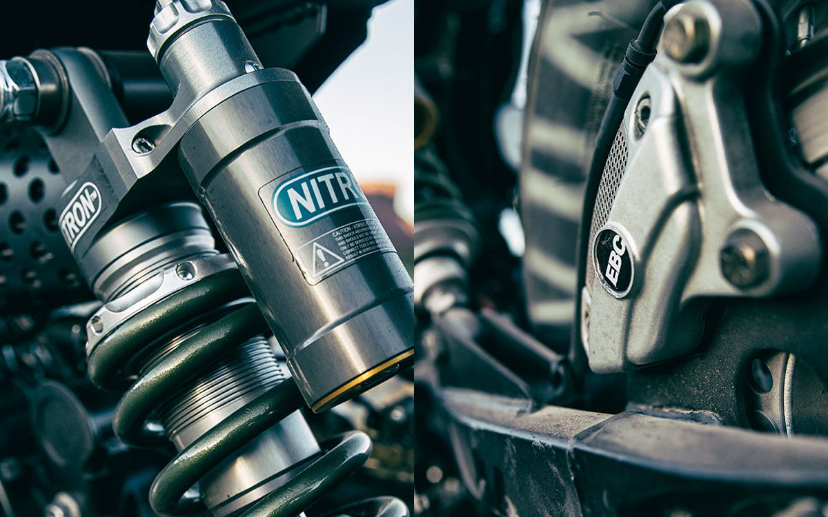 Three Martini Lunch – Icon 1000 Triumph Thruxton motorcycle details