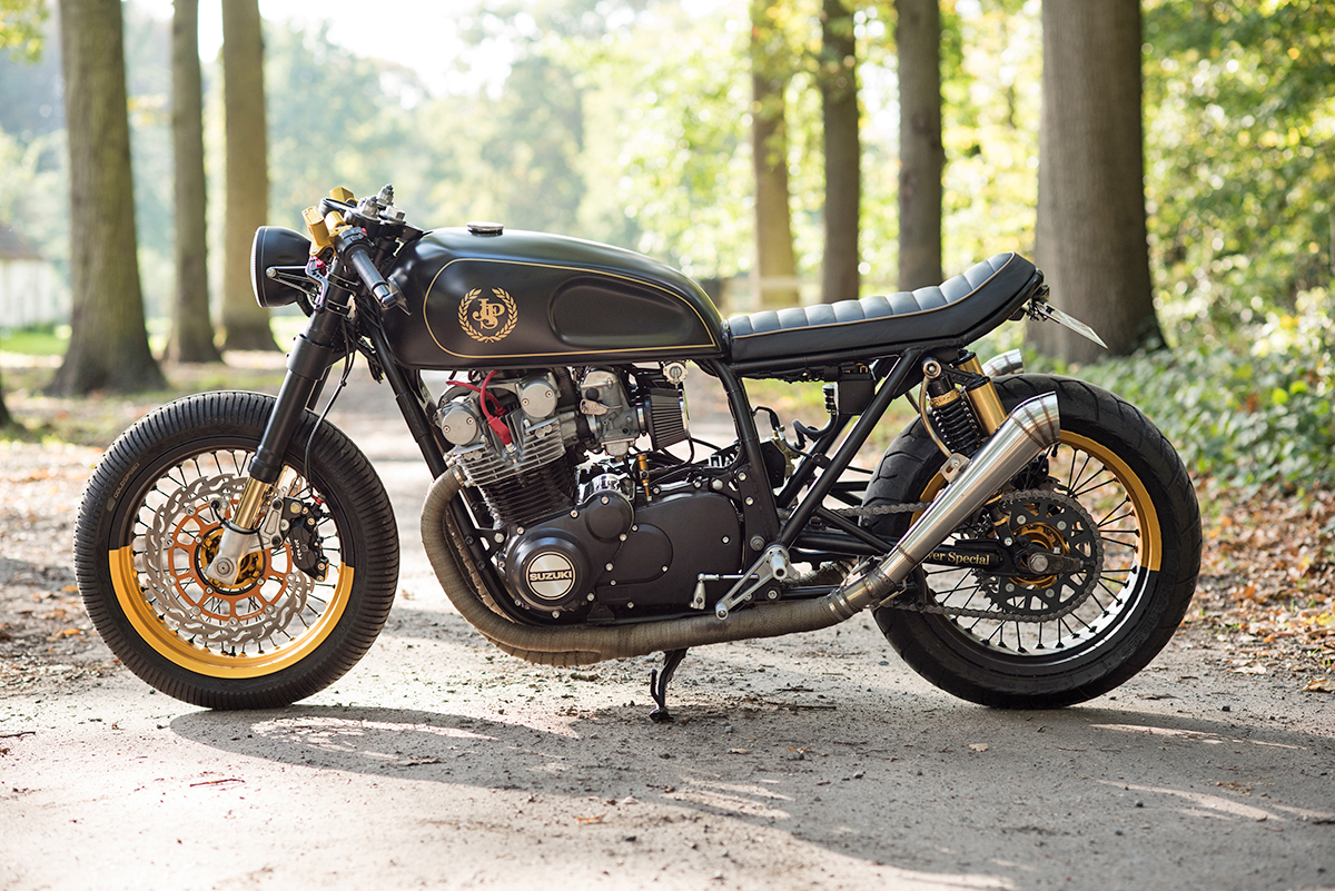 Suzuki gs750 JPS cafe racer