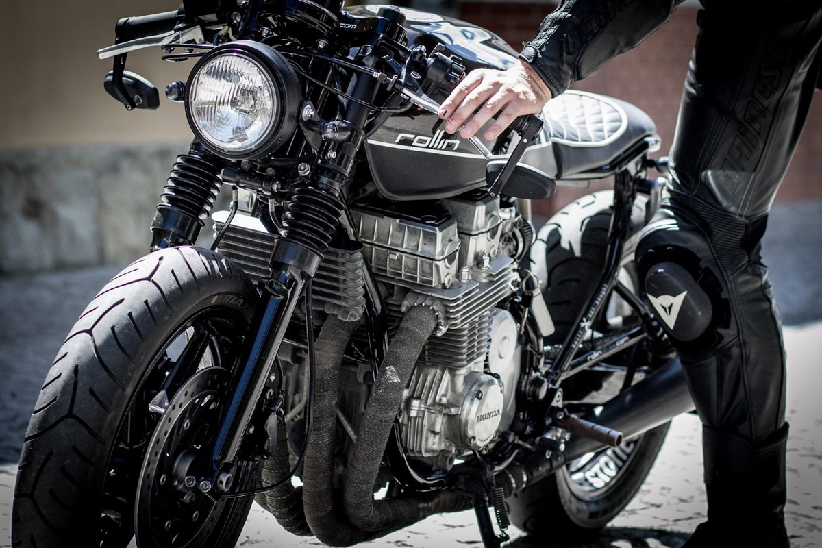 Honda CB750 cafe racer rollin bikes