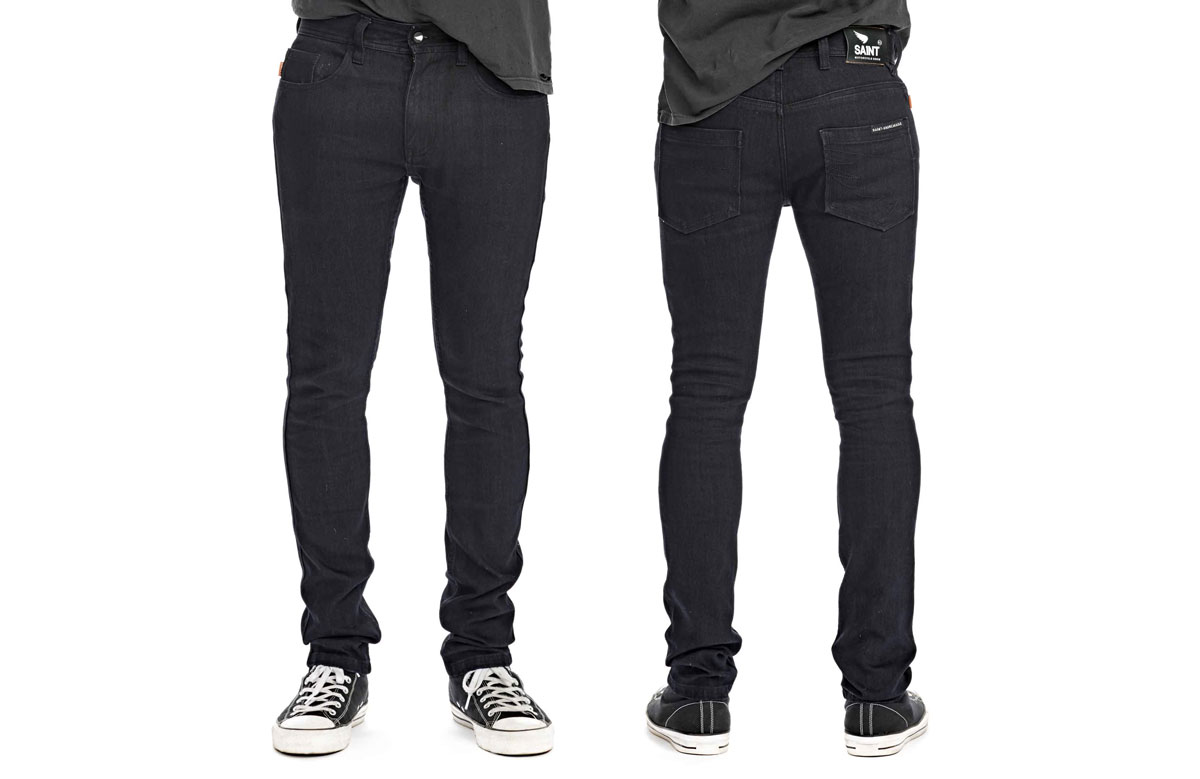 Saint stretch motorcycle denim jeans