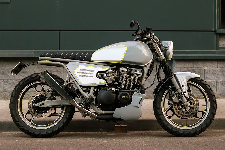 Yamaha XJ600 custom motorcycle