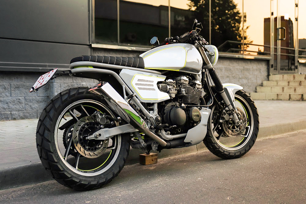 Yamaha XJ600 custom motorcycle