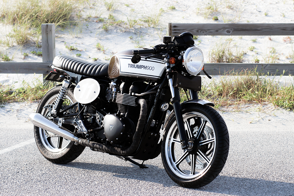 Triumph Bonneville cafe racer