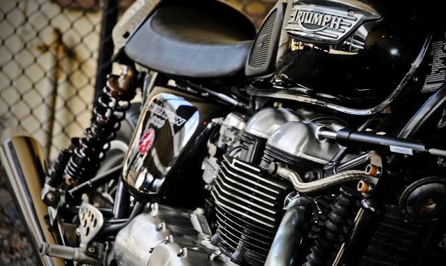 Dime City Cycles Triumph Thruxton Cafe Racer Return of the Cafe Racers