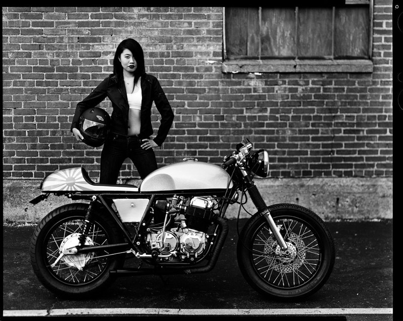 Vintage motorcycles and beautiful women Return of the Cafe Racers