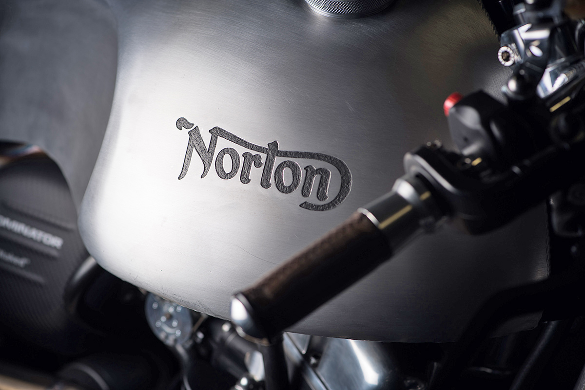 Norton Dominator cafe racer partridge design