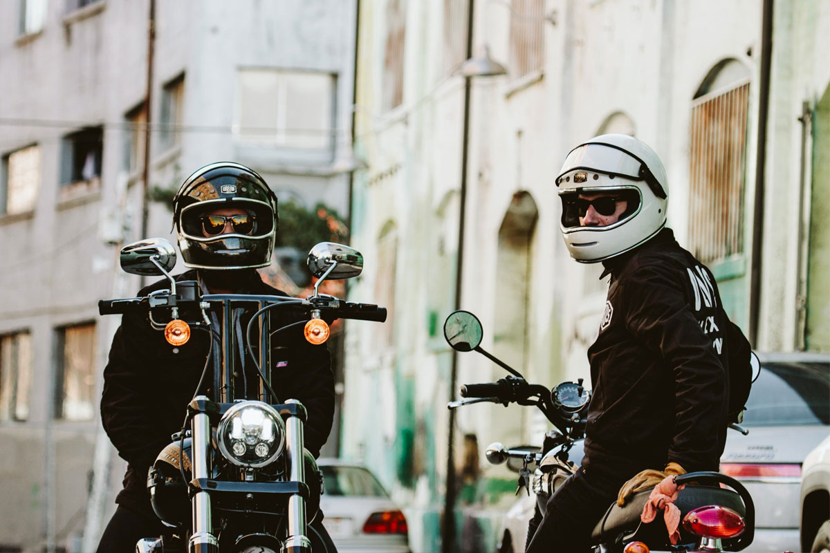 Urban Big Bore Helmet Blue Flake