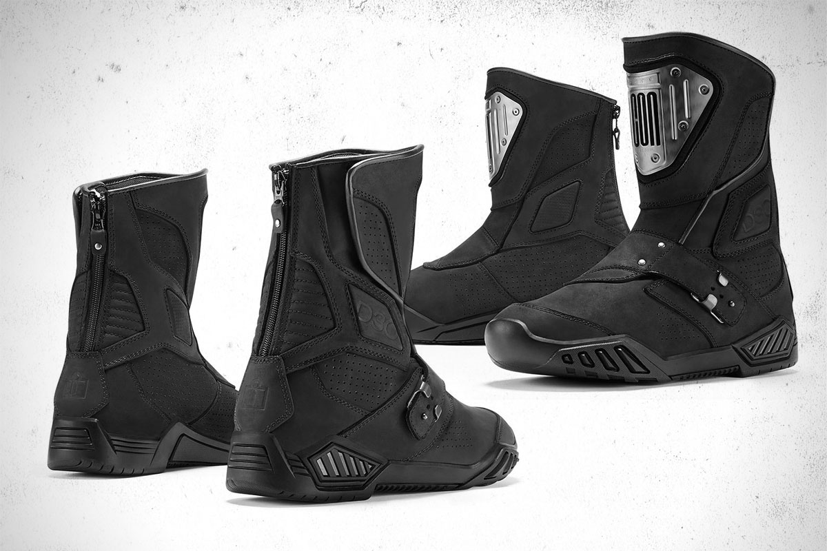 Icon Retrograde motorcycle boots