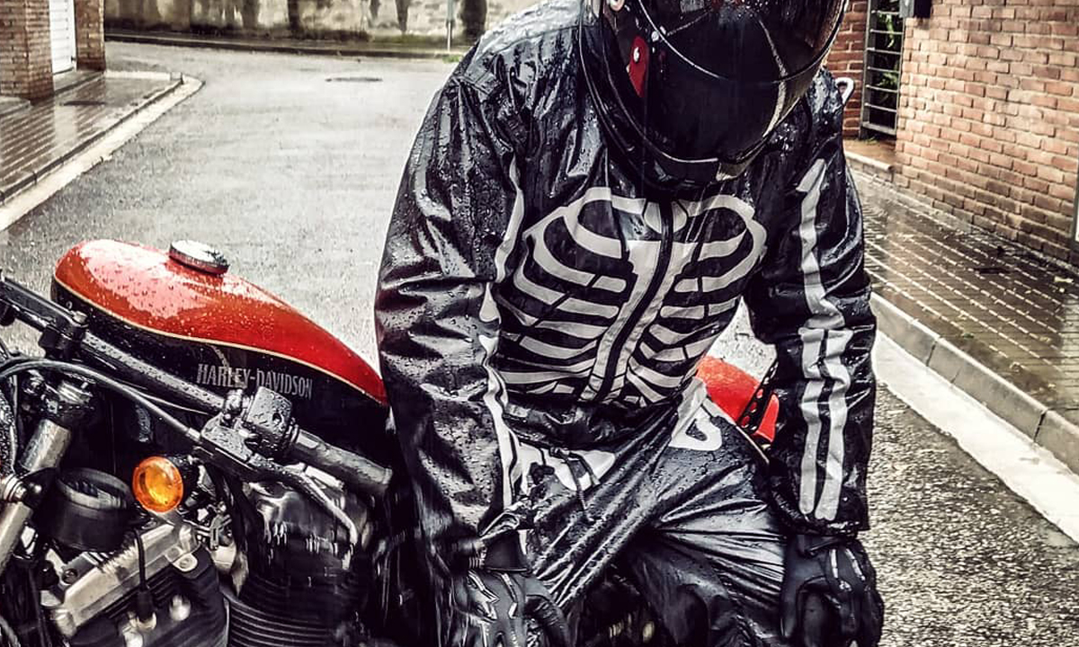 Fuel Day of the Dead rain suit