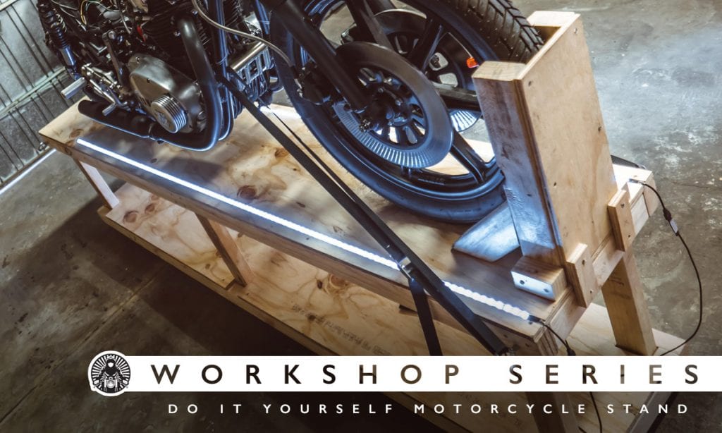series DIY motorcycle stand Return of the Cafe Racers
