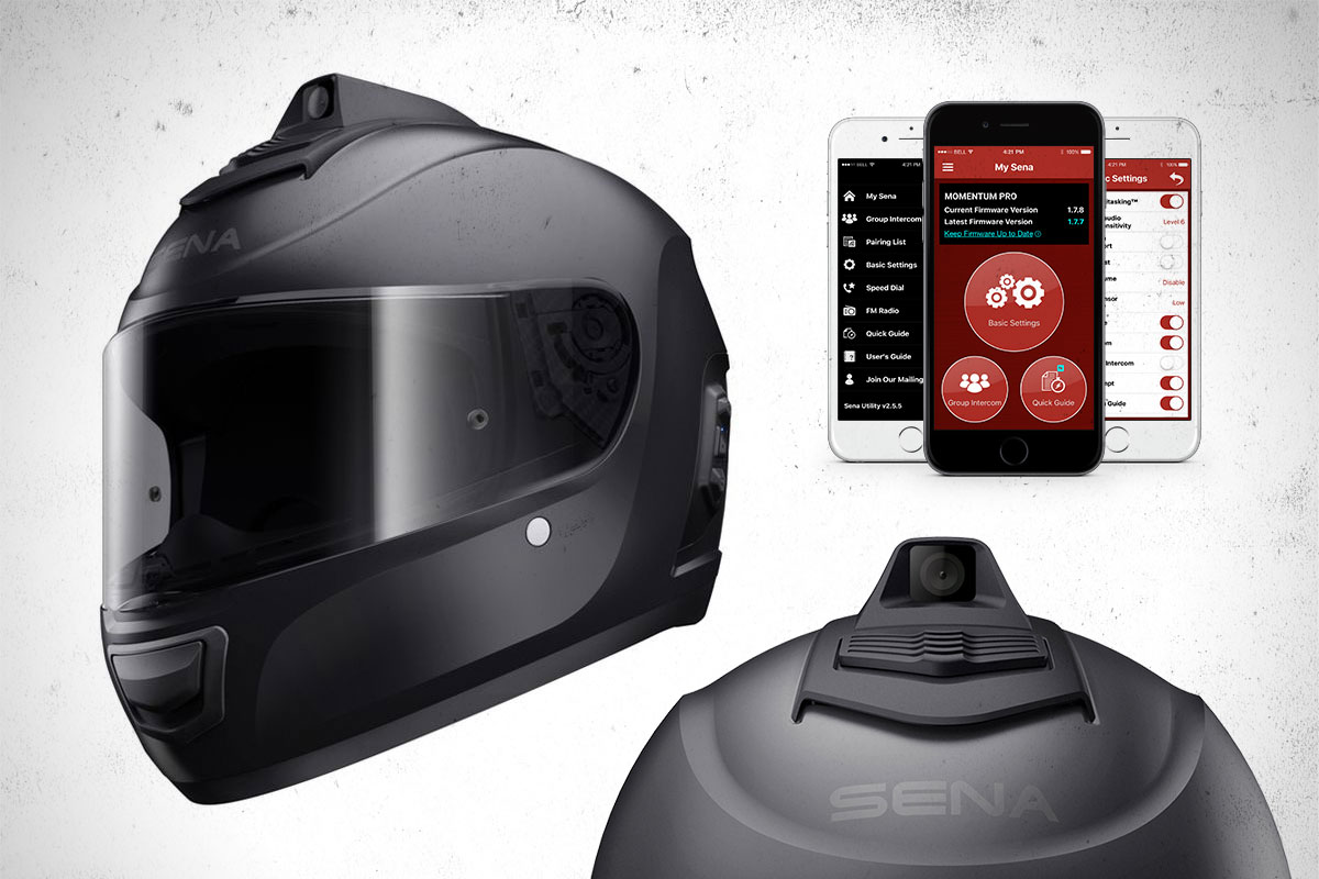 Sena Momentum camera helmet