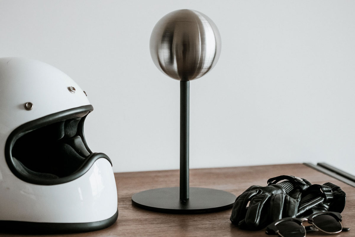 motorcycle helmet stand