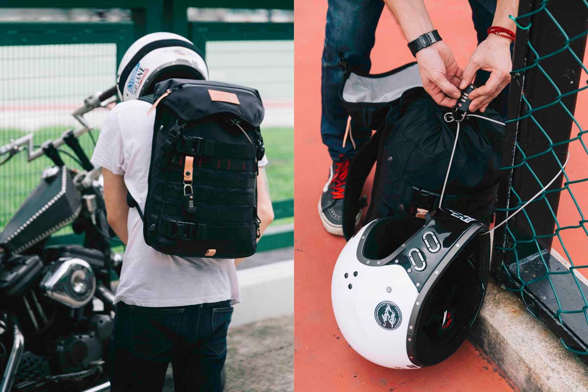 Angrylane Pacsafe Motorcycle Backpack