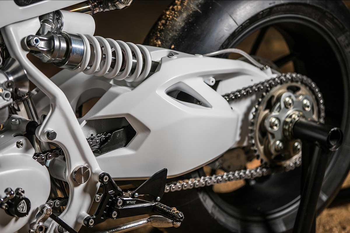 white honda cafe racer