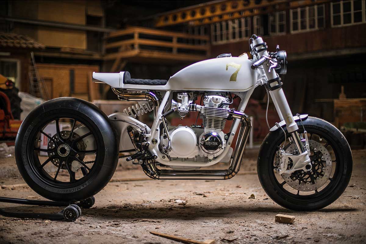 Duke motorcycles CB500 cafe racer