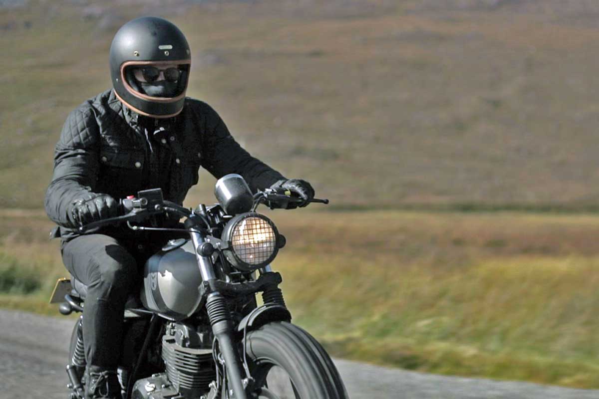 Black XL Merlin Yoxall Wax Motorcycle Jacket
