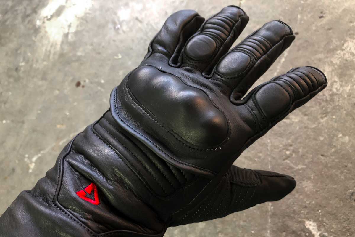 Heated motorcycle gloves