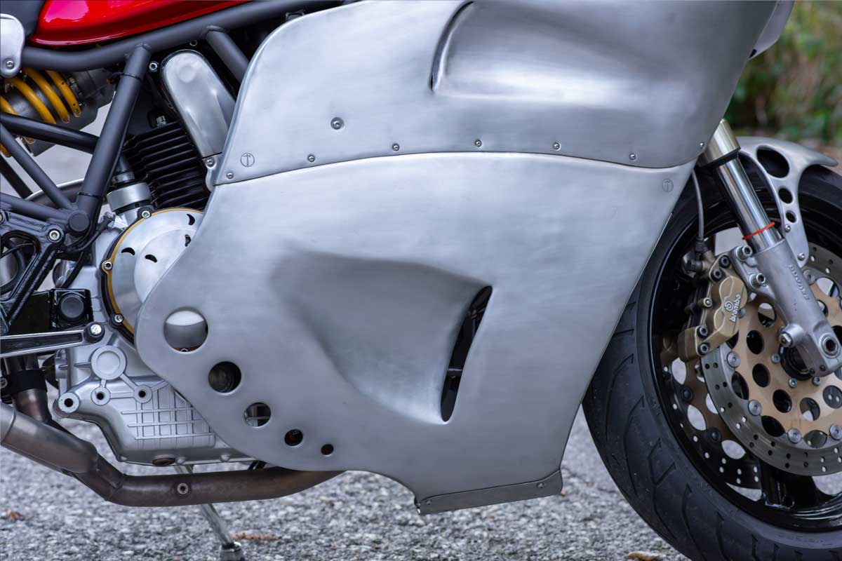 Ducati 900SS aluminium fairing