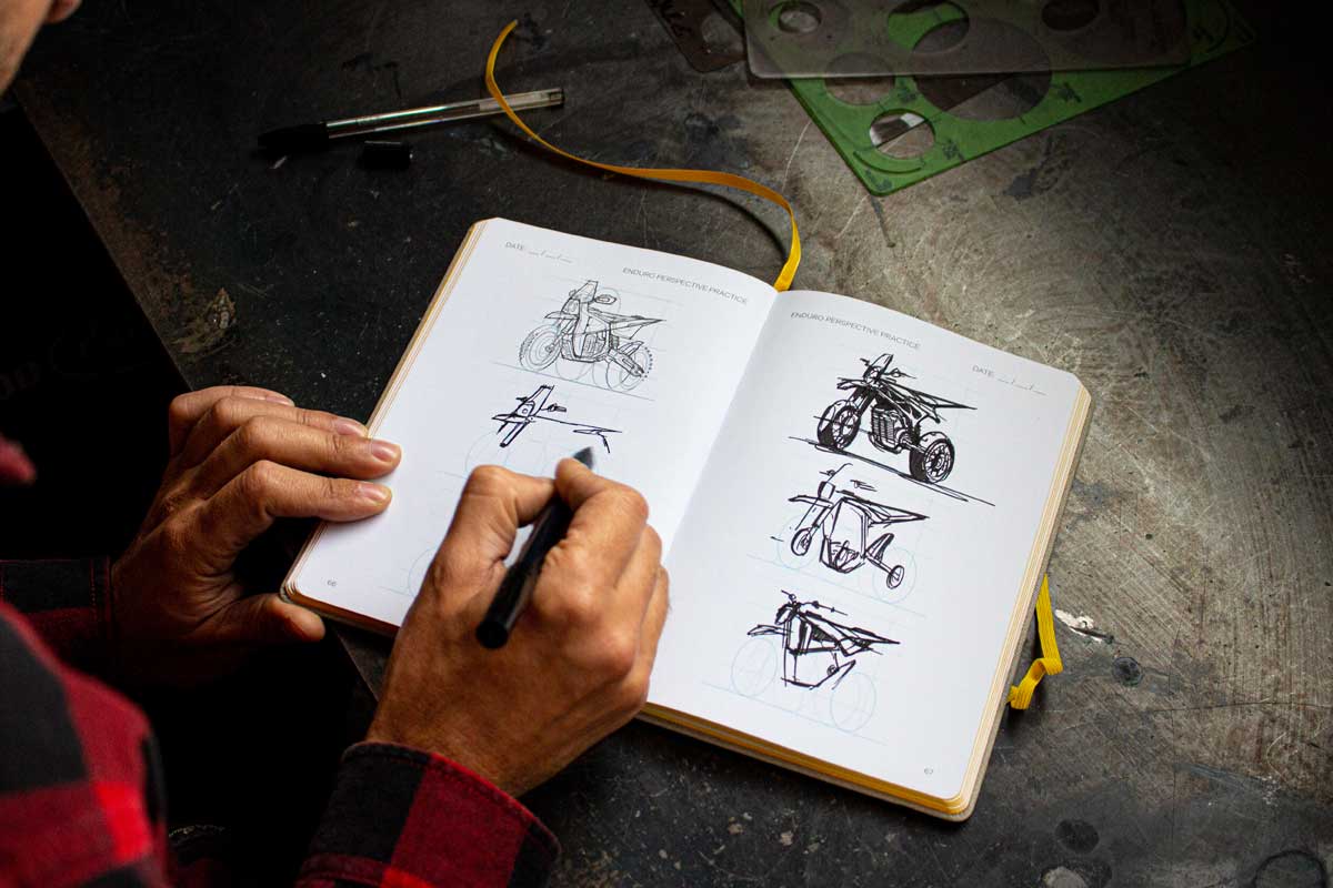 How to draw motorcycles