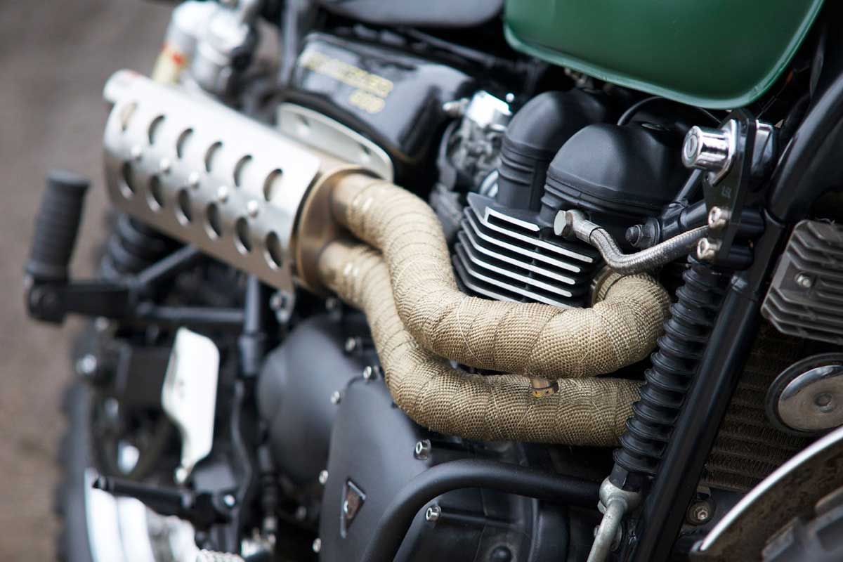 Cafe Racer pipe wrap