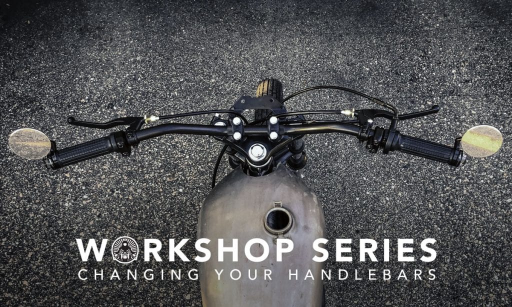Series Replacing Handlebars on a Motorcycle