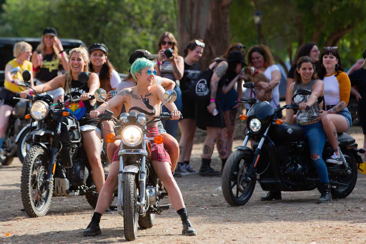 Women's motorcycle event