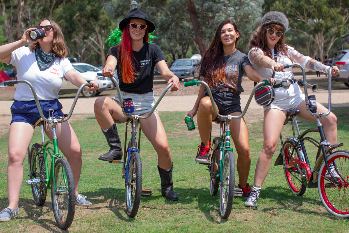 Women's motorcycle campout