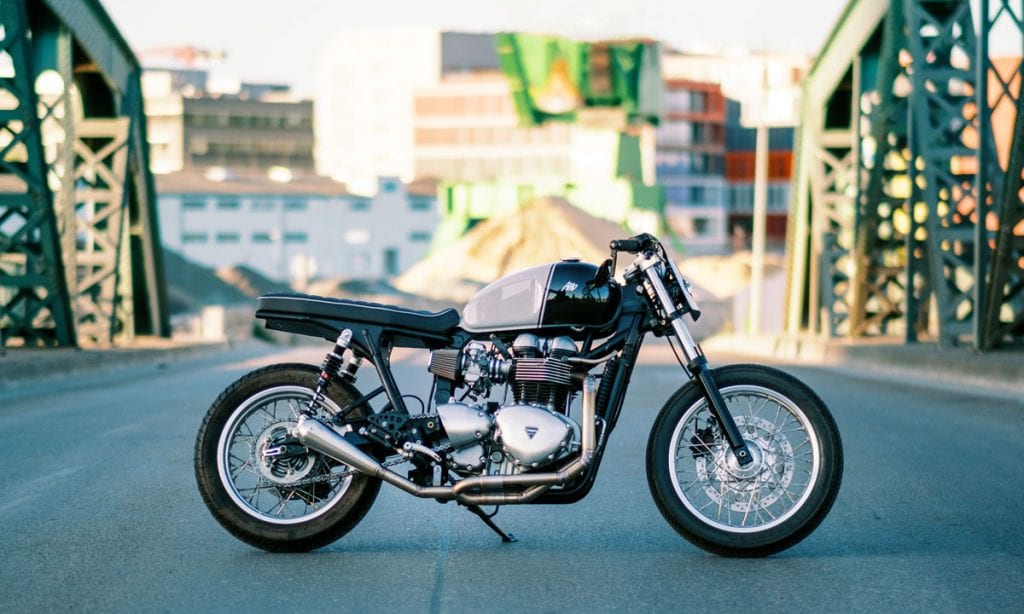 Street Tracked Trump - AMP Moto Thruxton 900 - Return of the Cafe Racers