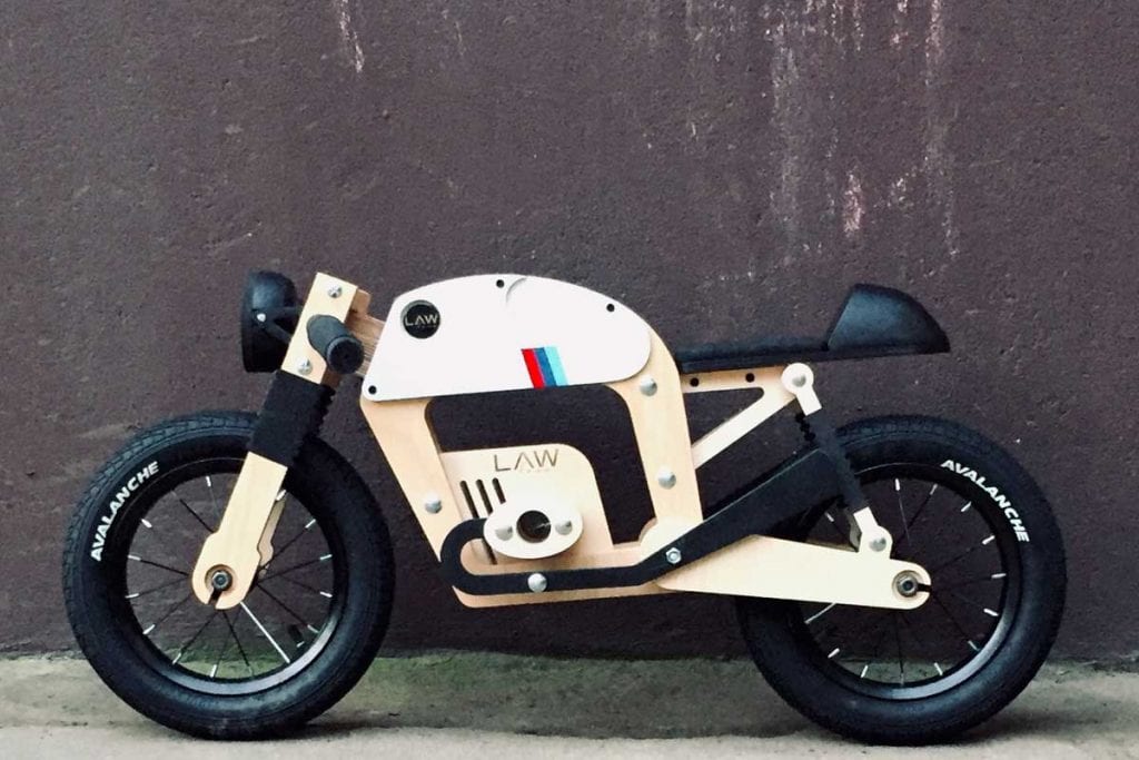 Kickstart them Young Lawless Balance Bikes Return of the Cafe Racers