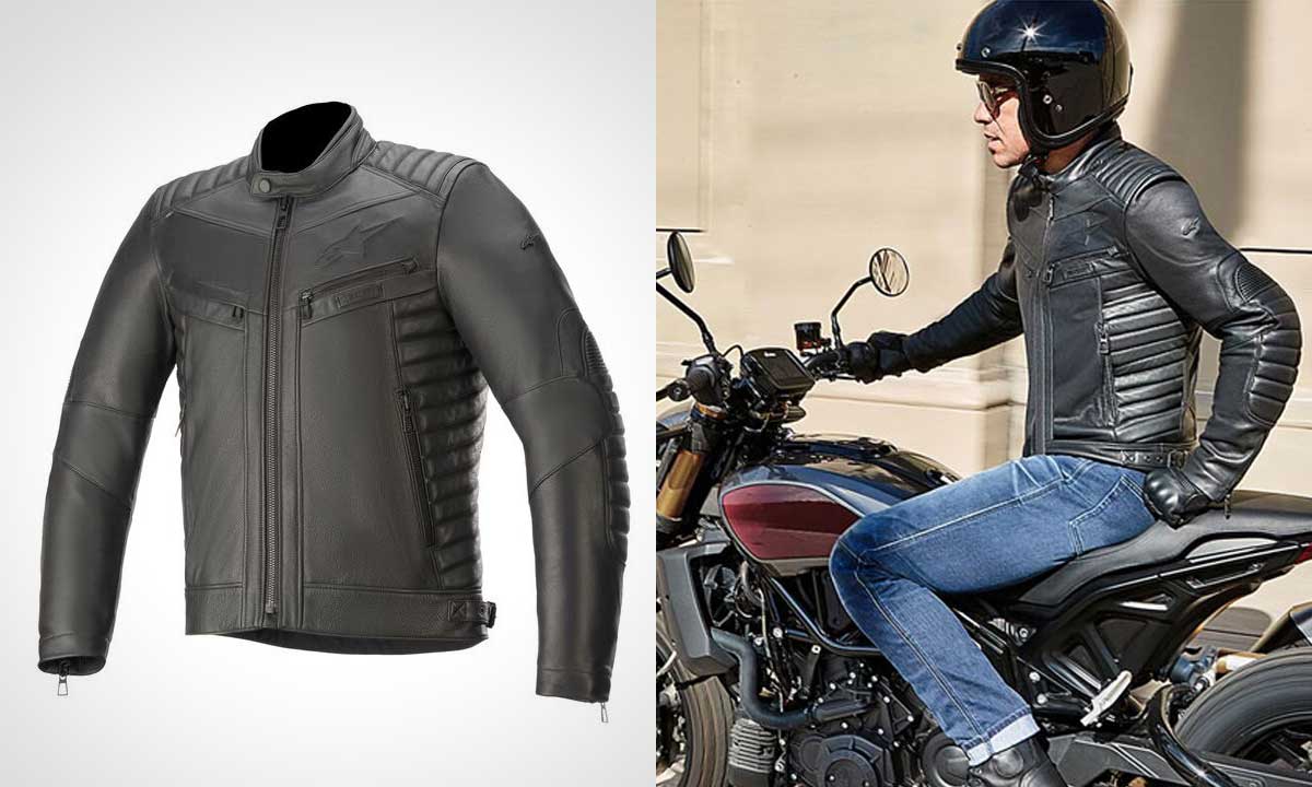 Alpinestars Burstun Leather Jacket - Return of the Cafe Racers