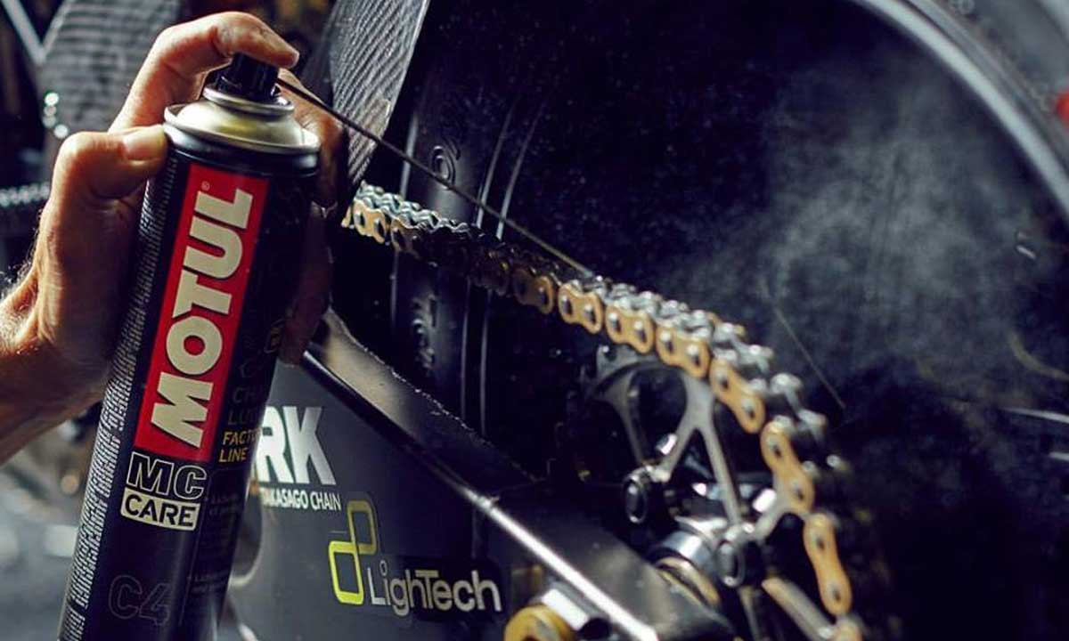 Motorcycle chain lube