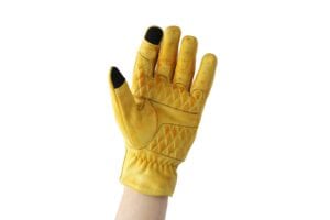 Liberta Cobra Yellow Motorcycle Gloves