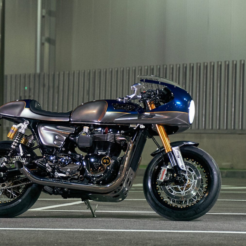 Street Tracked Trump - AMP Moto Thruxton 900 - Return of the Cafe Racers