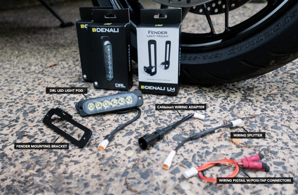 Denali DRL lights fender kit