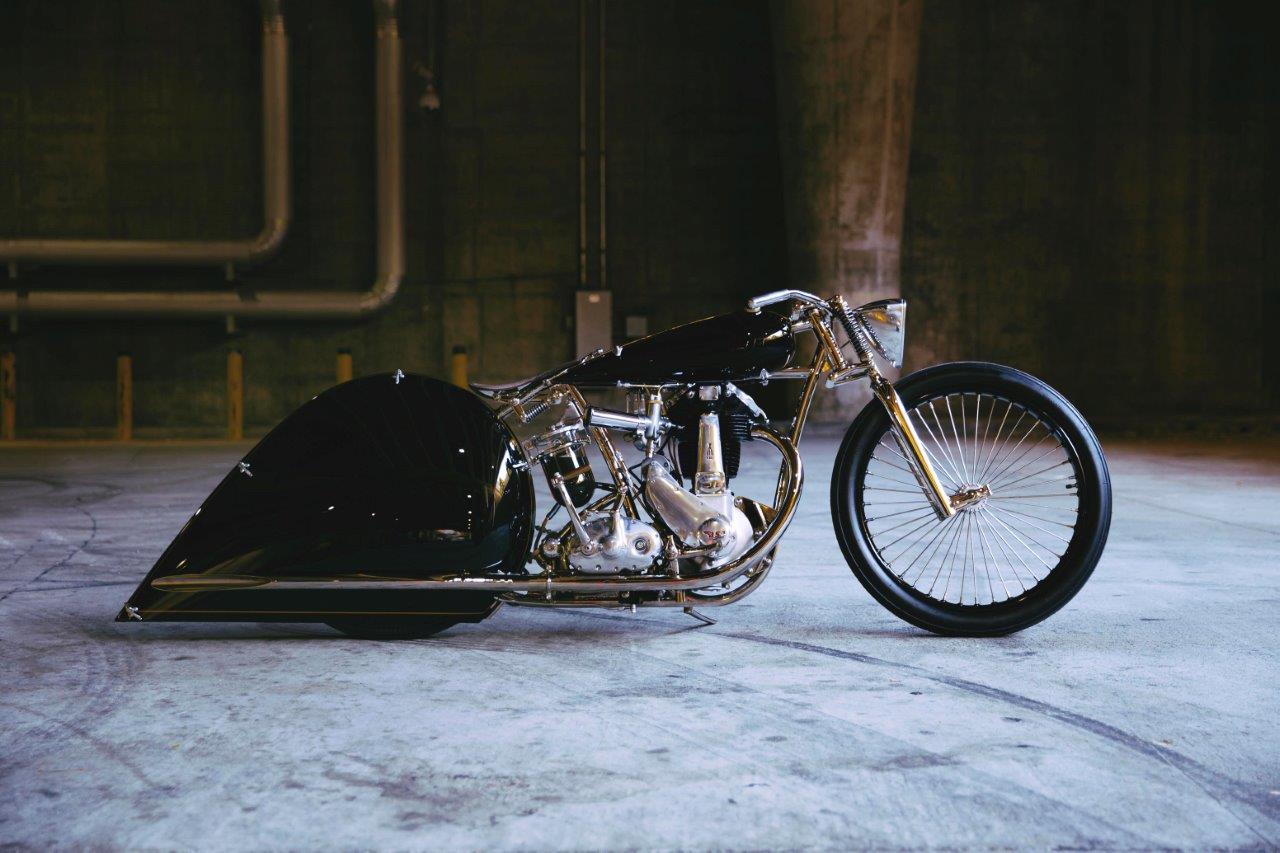 Max Hazan's JAP-engined custom BSA 500 custom motorcycle