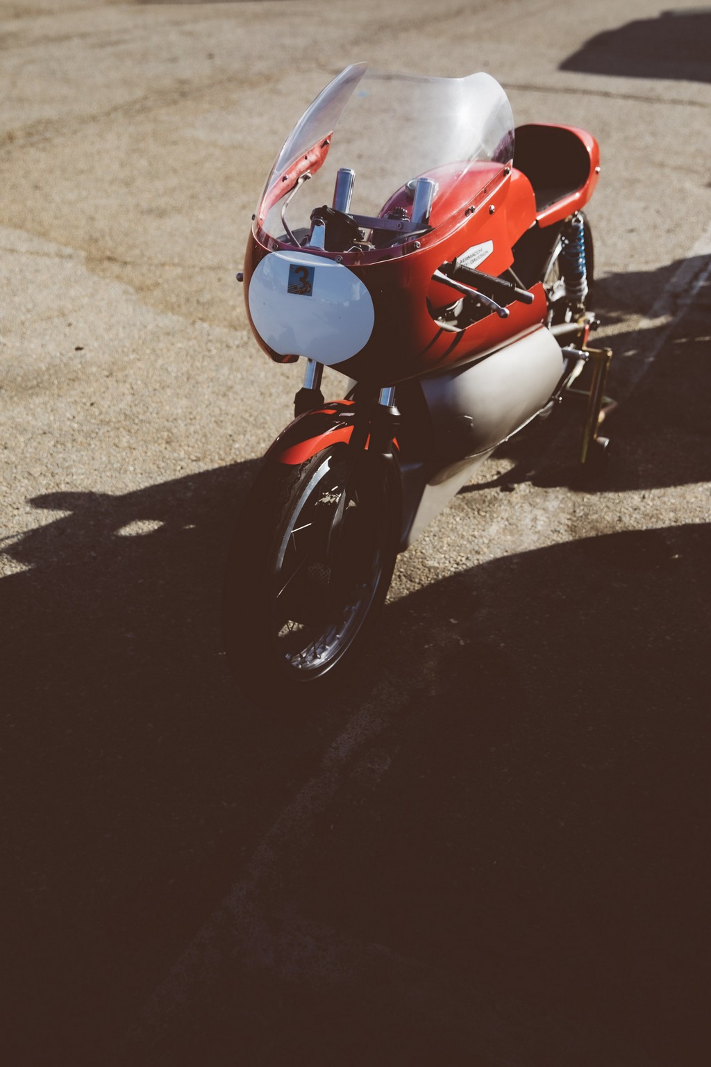 Racing Motorcycle in the pits