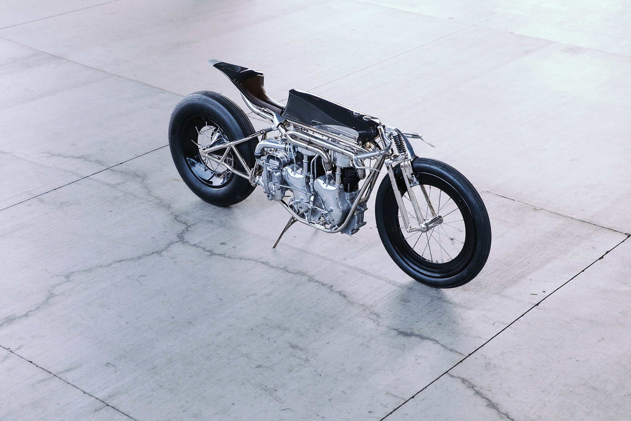 Max Hazan's Twin-engined Velocette motorcycle