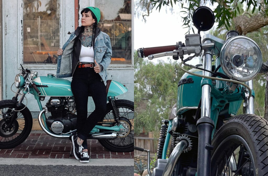 Kristy Honda CB350 cafe racer