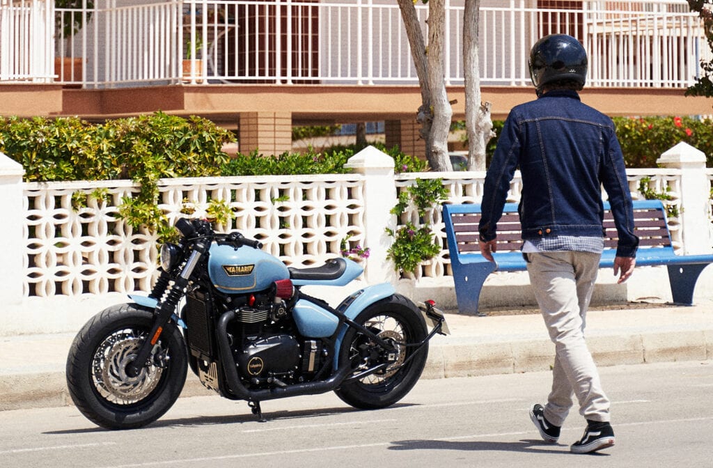 Custom Triumph Bobber Black