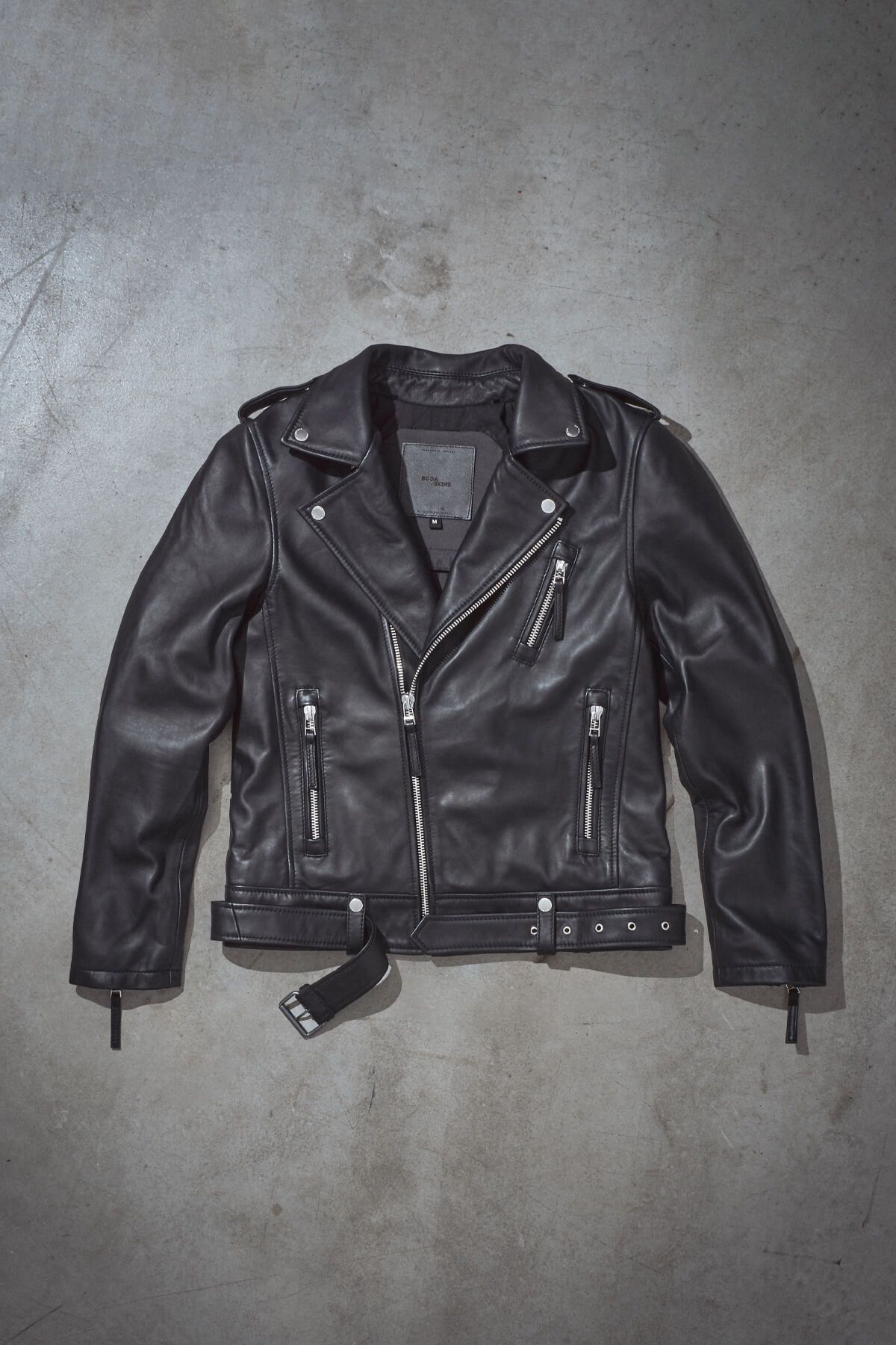 The Boda Skin's 'Voyager' leather motorcycle jacket